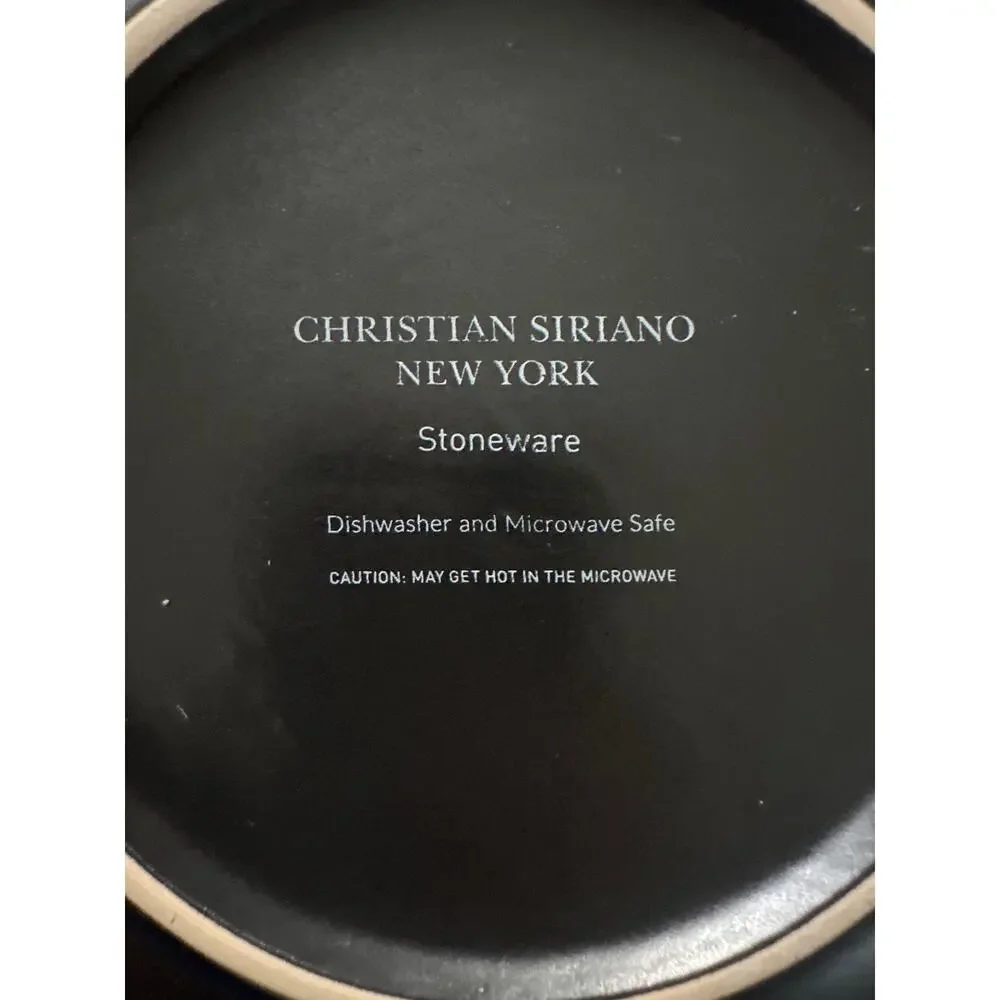 Christian Siriano New York Stoneware replacement bowl 6” x2.75” Matt black